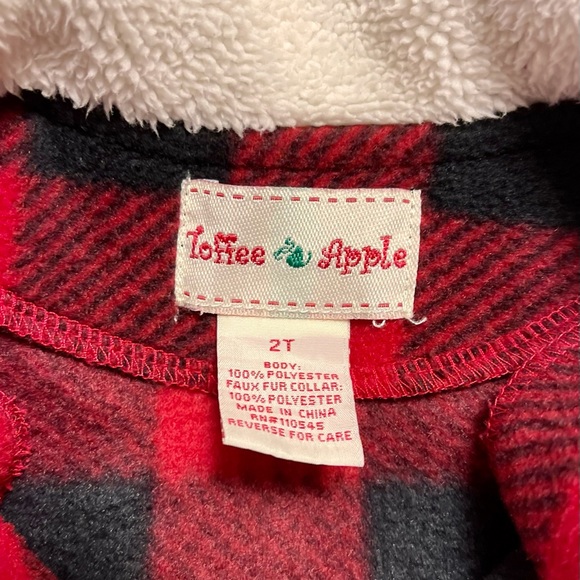 HP 💗 2T Unisex Red and Black Buffalo Plaid Jacket - Picture 3 of 3